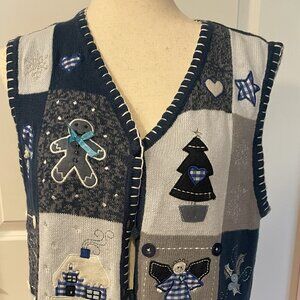 Ugly Christmas Sweater Vest - Size Med